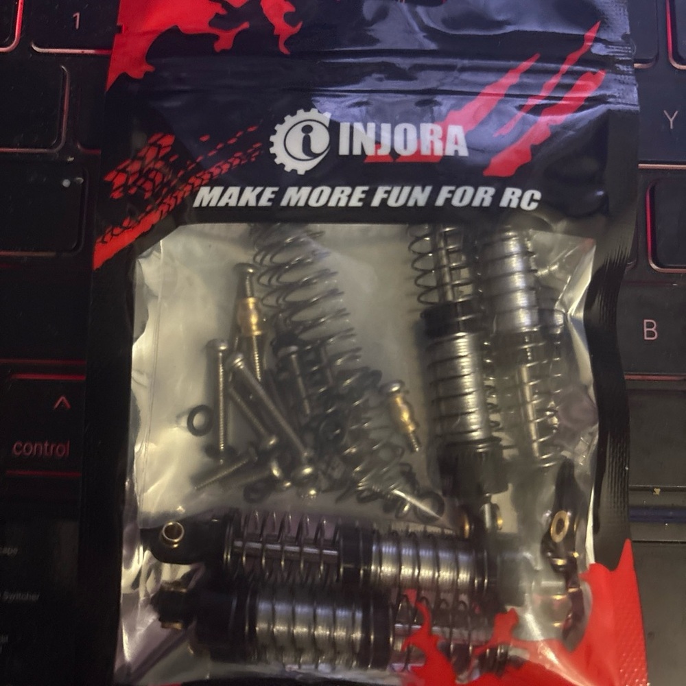 INJORA (4Piece) 59MM Shock Absorbers Threaded Upgrade for 1/18 Traxxas TRX4-M RC